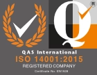 QAS International ISO 14001:2025 logo