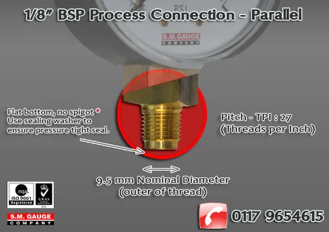 1/8″ BSP process connection